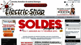 What Electriqueshop.fr website looked like in 2015 (9 years ago)