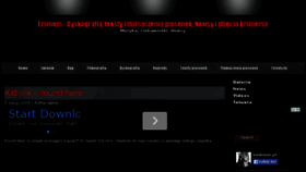 What Eminem.pl website looked like in 2015 (9 years ago)