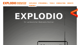What Explodio.com website looked like in 2015 (9 years ago)