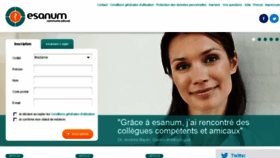 What Esanum.fr website looked like in 2015 (9 years ago)