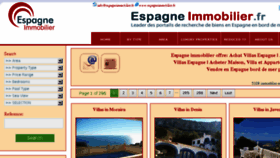 What Espagneimmobilier.fr website looked like in 2015 (9 years ago)