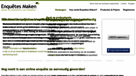 What Enquetesmaken.com website looked like in 2015 (9 years ago)