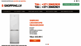 What E-shopping.lv website looked like in 2015 (9 years ago)