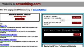 What Eowedding.com website looked like in 2015 (9 years ago)