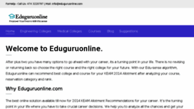 What Eduguruonline.com website looked like in 2015 (9 years ago)