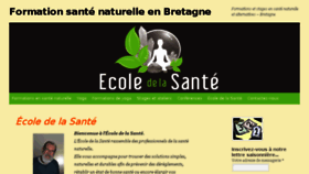What Ecole-de-la-sante.fr website looked like in 2015 (9 years ago)