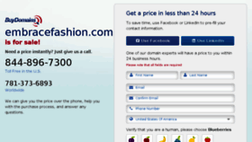 What Embracefashion.com website looked like in 2015 (9 years ago)
