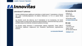 What Eainnovitas.ee website looked like in 2015 (9 years ago)