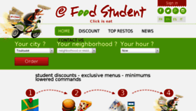 What Efoodstudent.fr website looked like in 2015 (9 years ago)