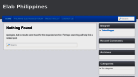 What Elab.ph website looked like in 2015 (10 years ago)