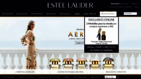 What Esteelauder.es website looked like in 2015 (9 years ago)