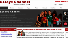 What Essayschannel.com website looked like in 2015 (9 years ago)