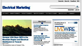What Electricalmarketing.com website looked like in 2015 (9 years ago)