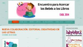 What Encuentrobebesylibros.org website looked like in 2015 (9 years ago)