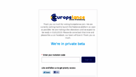 What Europelance.com website looked like in 2015 (9 years ago)