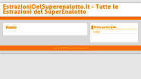 What Estrazionidelsuperenalotto.it website looked like in 2015 (9 years ago)