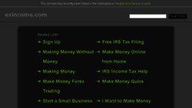 What Exincome.com website looked like in 2015 (9 years ago)
