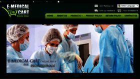 What E-medicalcart.com website looked like in 2015 (9 years ago)