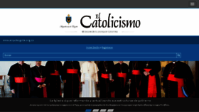 What Elcatolicismo.com.co website looked like in 2015 (9 years ago)