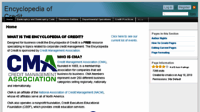 What Encyclopediaofcredit.com website looked like in 2015 (9 years ago)