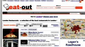 What Eat-out.net website looked like in 2015 (9 years ago)