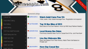 What Eighteenpix.com website looked like in 2015 (9 years ago)
