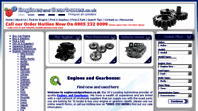 What Enginesandgearboxes.co.uk website looked like in 2015 (8 years ago)