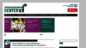 What Entrepreneurship-center.de website looked like in 2015 (8 years ago)