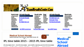 What Examresultscenter.com website looked like in 2015 (8 years ago)