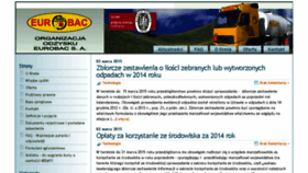 What Eurobac.pl website looked like in 2015 (8 years ago)