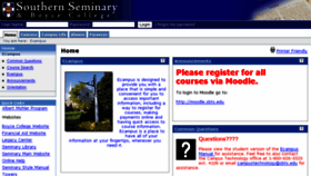 What Ecampus.sbts.edu website looked like in 2015 (8 years ago)