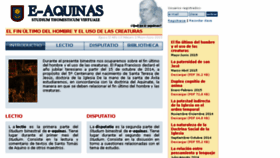 What E-aquinas.net website looked like in 2015 (9 years ago)