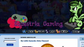 What Equestriagaming.com website looked like in 2015 (8 years ago)