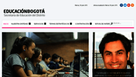 What Educacionbogota.edu.co website looked like in 2015 (8 years ago)