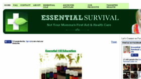 What Essentialsurvival.org website looked like in 2015 (8 years ago)