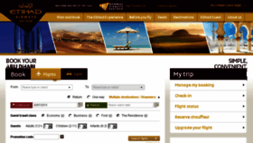 What Etihad.com website looked like in 2015 (8 years ago)