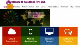 What Excellenceitsolutions.com website looked like in 2015 (8 years ago)