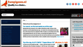 What Europigeons.nl website looked like in 2015 (8 years ago)