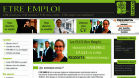 What Etre-emploi.fr website looked like in 2015 (8 years ago)