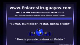 What Enlacesuruguayos.com website looked like in 2015 (8 years ago)