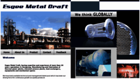 What Esgeemetalcraft.com website looked like in 2015 (8 years ago)