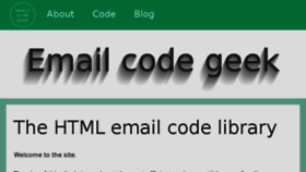 What Emailcodegeek.com website looked like in 2015 (8 years ago)