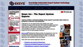 What Exsys.com website looked like in 2015 (8 years ago)