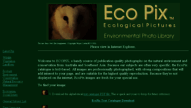 What Ecopix.com.au website looked like in 2015 (8 years ago)