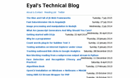 What Eyalarubas.com website looked like in 2015 (8 years ago)