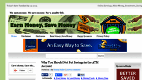 What Earnmoney-savemoney.com website looked like in 2015 (8 years ago)