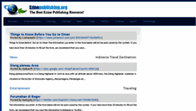 What Ezinepublishing.org website looked like in 2015 (8 years ago)