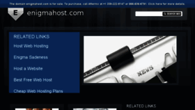 What Enigmahost.com website looked like in 2015 (8 years ago)