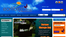 What Earlibird.com.au website looked like in 2015 (8 years ago)