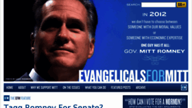 What Evangelicalsformitt.org website looked like in 2015 (8 years ago)